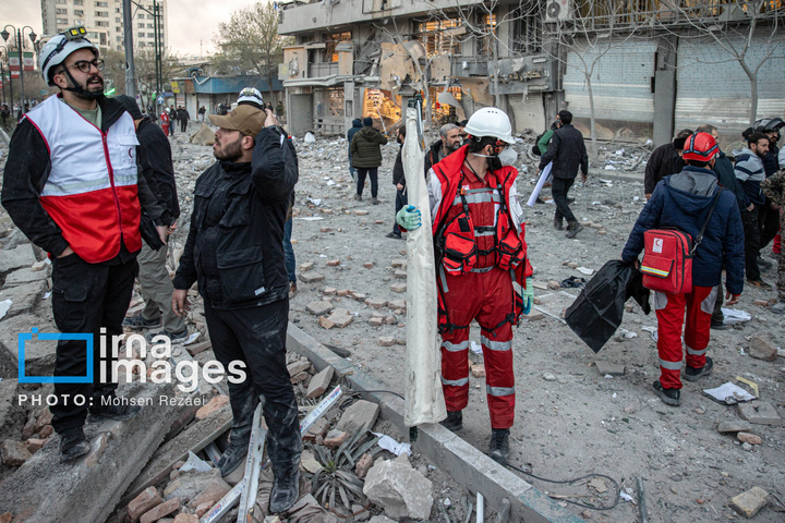 حمله هوایی به خیابان کارگر جنوبی تهران