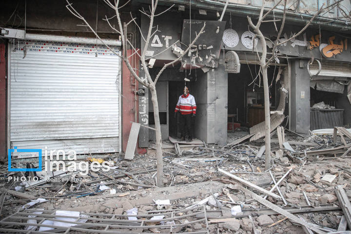 حمله هوایی به خیابان کارگر جنوبی تهران