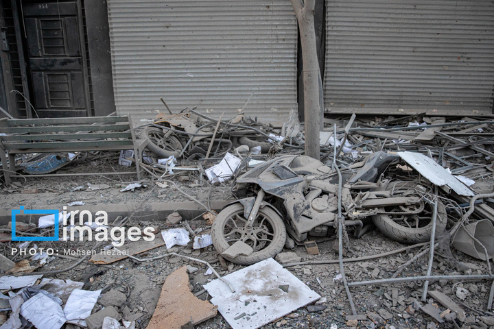 حمله هوایی به خیابان کارگر جنوبی تهران