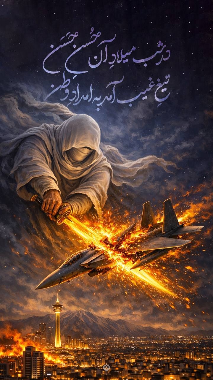 در شب میلادِ آن حُسنِ حَسَن / تیغِ غیب آمد به امدادِ وطن