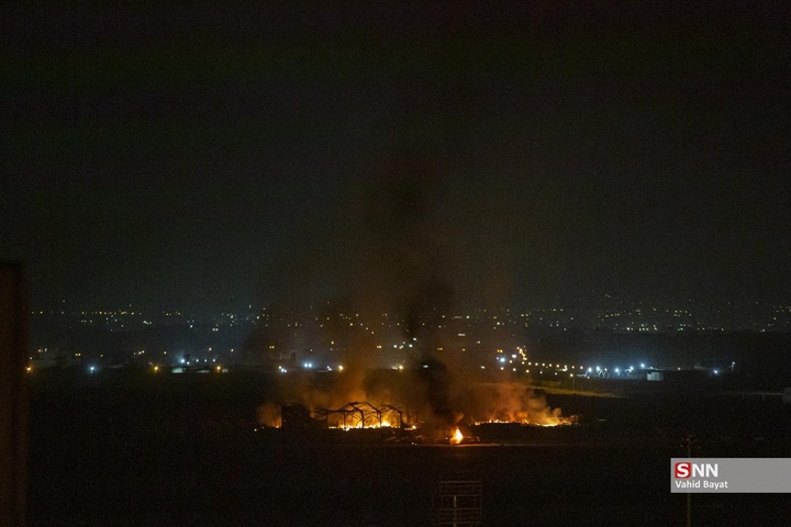 حمله موشکی آمریکایی - صهیونیستی به مناطقی از غرب تهران