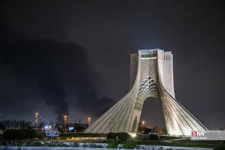 حمله موشکی آمریکایی - صهیونیستی به مناطقی از غرب تهران