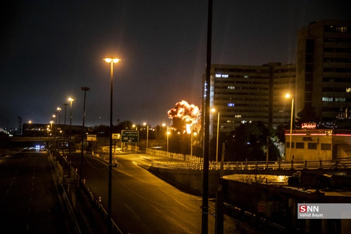 حمله موشکی آمریکایی - صهیونیستی به مناطقی از غرب تهران