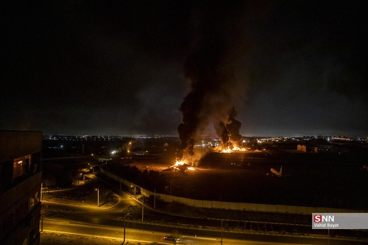 حمله موشکی آمریکایی - صهیونیستی به مناطقی از غرب تهران