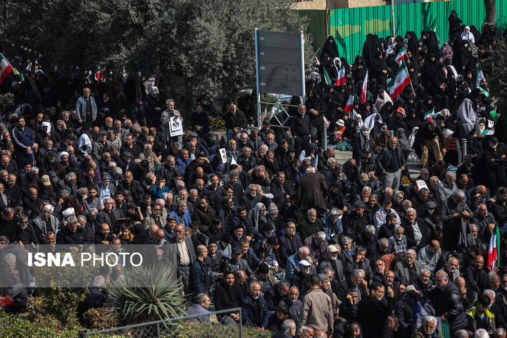 راهپیمایی مردم تهران در اعلام انزجار از جنایات آمریکا و رژیم صهیونیستی