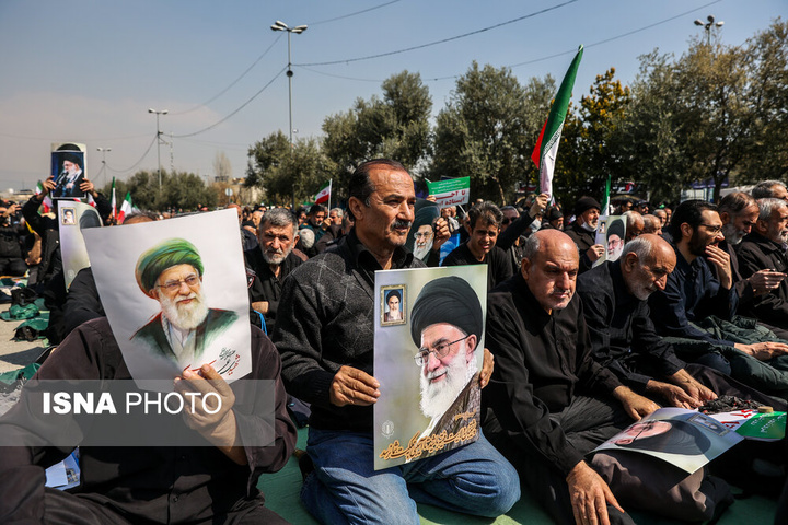 راهپیمایی مردم تهران در اعلام انزجار از جنایات آمریکا و رژیم صهیونیستی