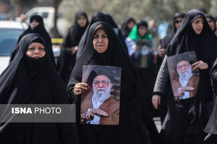 راهپیمایی مردم تهران در اعلام انزجار از جنایات آمریکا و رژیم صهیونیستی