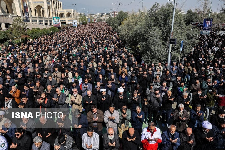 راهپیمایی مردم تهران در اعلام انزجار از جنایات آمریکا و رژیم صهیونیستی