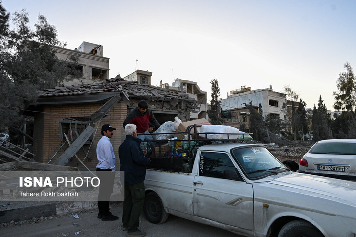 خسارات ناشی از تجاوز هوایی آمریکا و رژیم صهیونیستی به ایران - شیراز