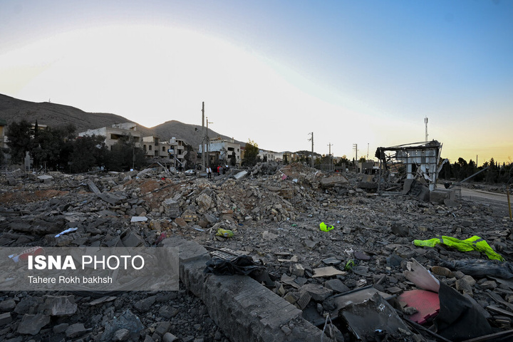 خسارات ناشی از تجاوز هوایی آمریکا و رژیم صهیونیستی به ایران - شیراز