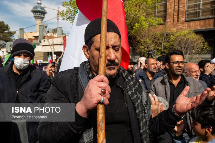 راهپیمایی مردم اصفهان در انزجار از جنایات آمریکا و رژیم صهیونیستی
