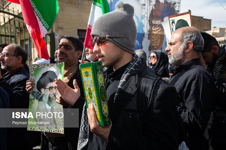 راهپیمایی مردم اصفهان در انزجار از جنایات آمریکا و رژیم صهیونیستی