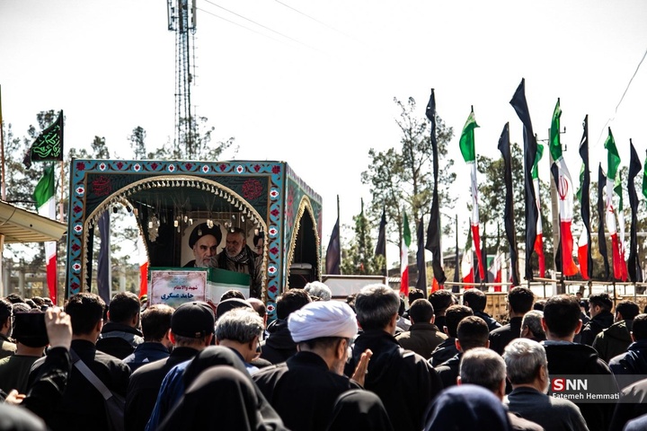 تشییع شهدای حملات آمریکایی - صهیونیستی در بهشت زهرا (س)