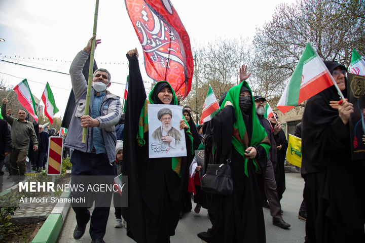 راهپیمایی مردم ایران در محکومیت حملات آمریکایی - صهیونیستی