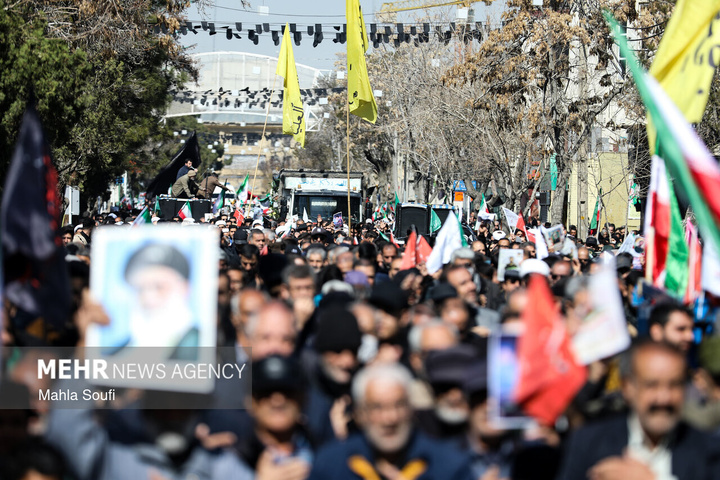 راهپیمایی مردم ایران در محکومیت حملات آمریکایی - صهیونیستی