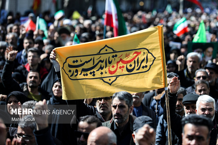 راهپیمایی مردم ایران در محکومیت حملات آمریکایی - صهیونیستی