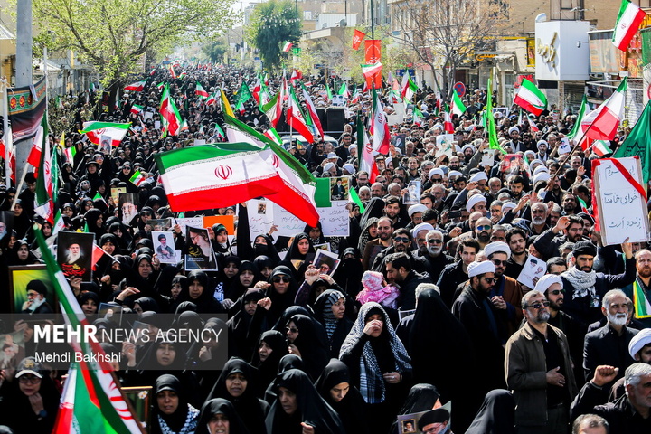 راهپیمایی مردم ایران در محکومیت حملات آمریکایی - صهیونیستی