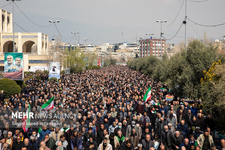 راهپیمایی مردم ایران در محکومیت حملات آمریکایی - صهیونیستی