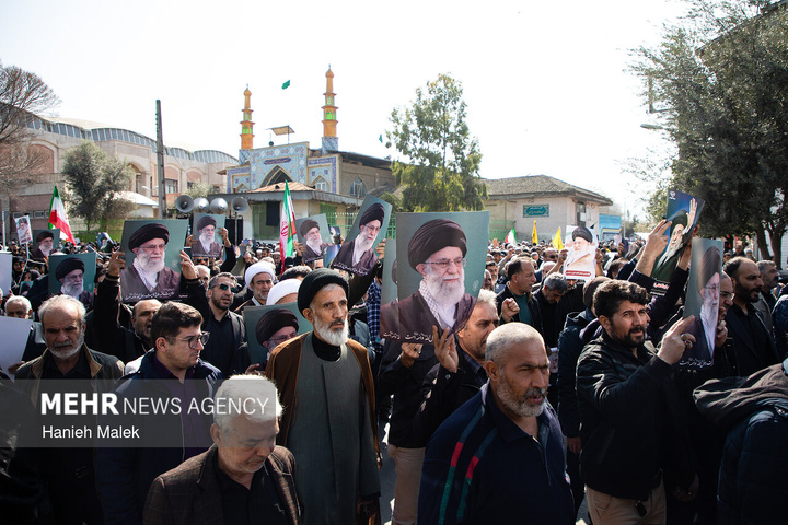راهپیمایی مردم ایران در محکومیت حملات آمریکایی - صهیونیستی