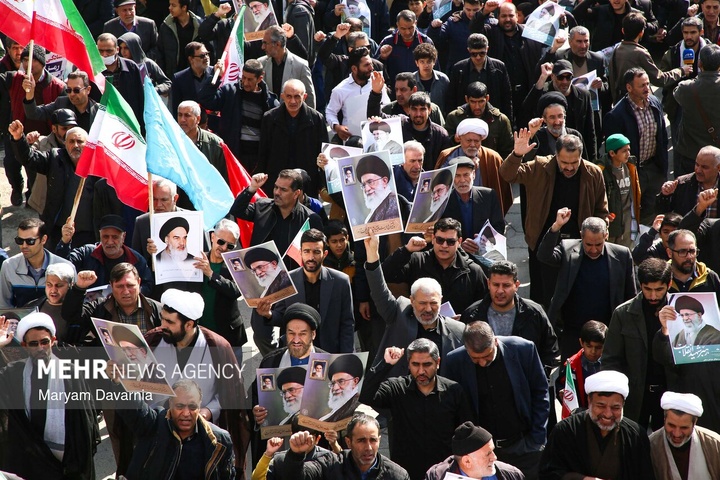 راهپیمایی مردم ایران در محکومیت حملات آمریکایی - صهیونیستی