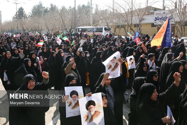 راهپیمایی مردم ایران در محکومیت حملات آمریکایی - صهیونیستی