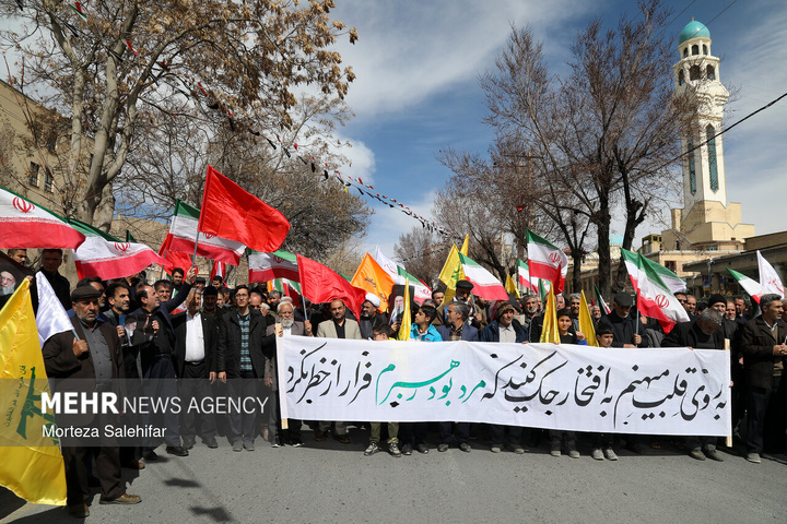 راهپیمایی مردم ایران در محکومیت حملات آمریکایی - صهیونیستی