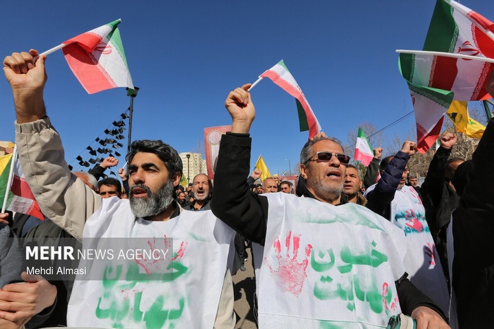 راهپیمایی مردم ایران در محکومیت حملات آمریکایی - صهیونیستی