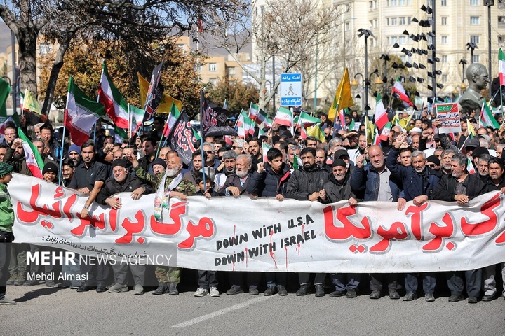 راهپیمایی مردم ایران در محکومیت حملات آمریکایی - صهیونیستی