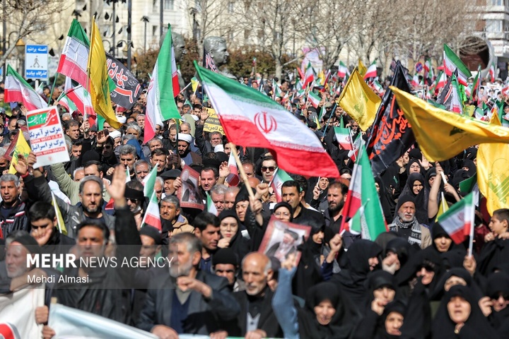 راهپیمایی مردم ایران در محکومیت حملات آمریکایی - صهیونیستی