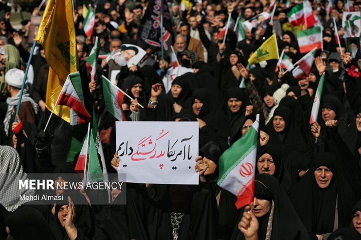 راهپیمایی مردم ایران در محکومیت حملات آمریکایی - صهیونیستی