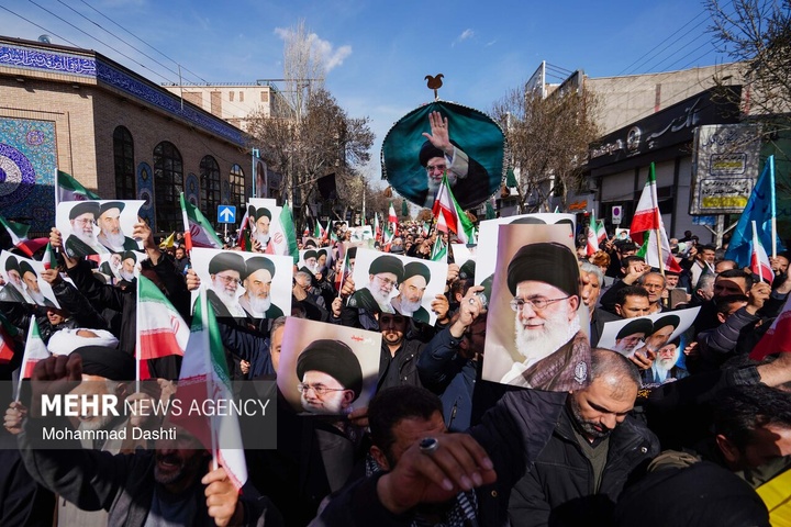 راهپیمایی مردم ایران در محکومیت حملات آمریکایی - صهیونیستی