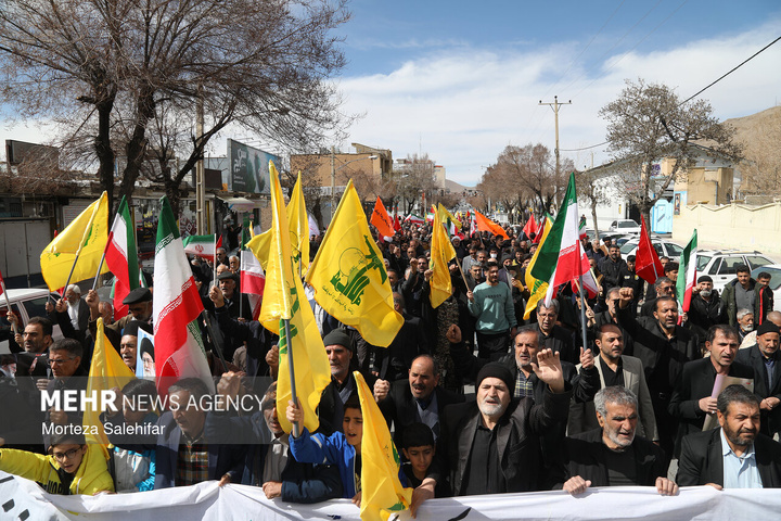 راهپیمایی مردم ایران در محکومیت حملات آمریکایی - صهیونیستی