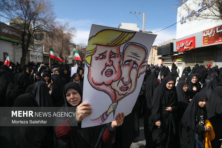 راهپیمایی مردم ایران در محکومیت حملات آمریکایی - صهیونیستی