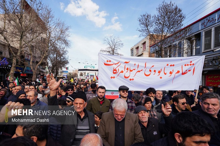 راهپیمایی مردم ایران در محکومیت حملات آمریکایی - صهیونیستی