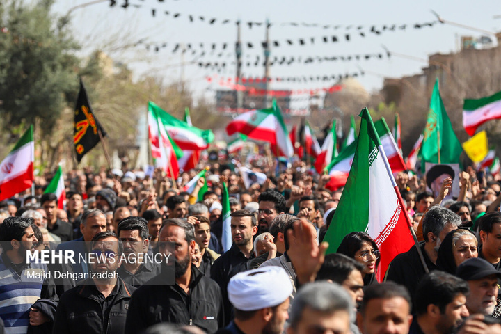 راهپیمایی مردم ایران در محکومیت حملات آمریکایی - صهیونیستی