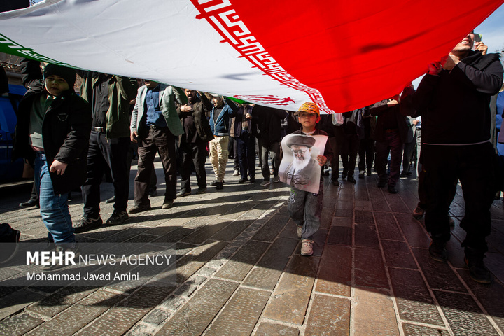 راهپیمایی مردم ایران در محکومیت حملات آمریکایی - صهیونیستی