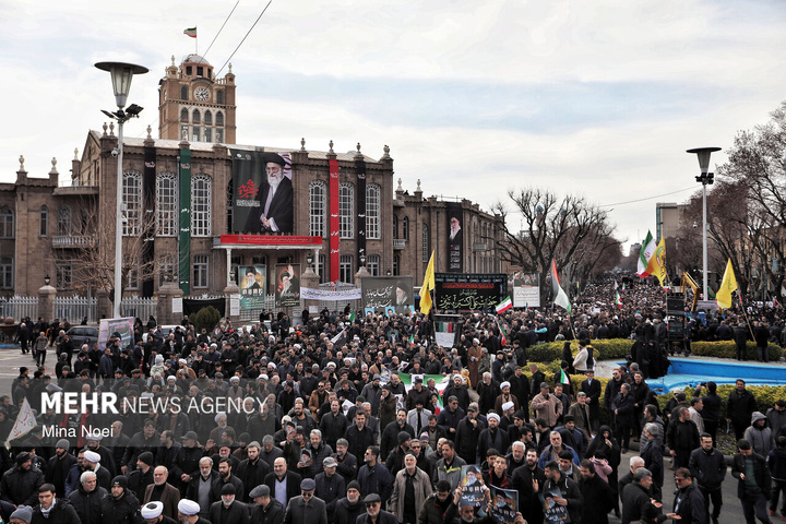 راهپیمایی مردم ایران در محکومیت حملات آمریکایی - صهیونیستی