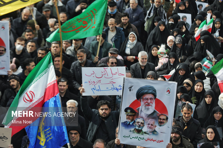 راهپیمایی مردم ایران در محکومیت حملات آمریکایی - صهیونیستی