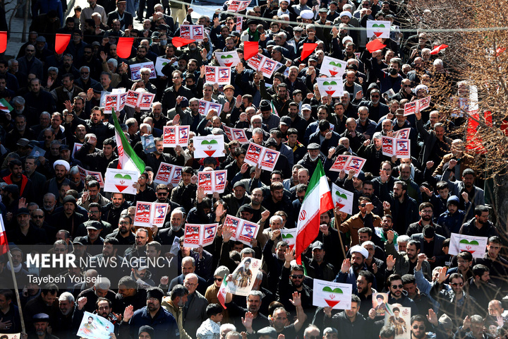 راهپیمایی مردم ایران در محکومیت حملات آمریکایی - صهیونیستی