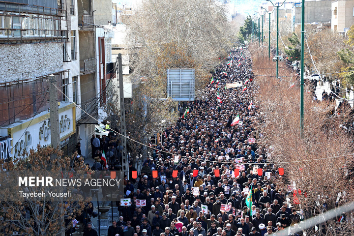 راهپیمایی مردم ایران در محکومیت حملات آمریکایی - صهیونیستی