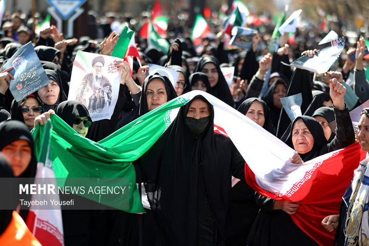 راهپیمایی مردم ایران در محکومیت حملات آمریکایی - صهیونیستی