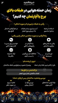 زمان حمله هوایی در طبقات بالای برج یا آپارتمان چه کنیم؟