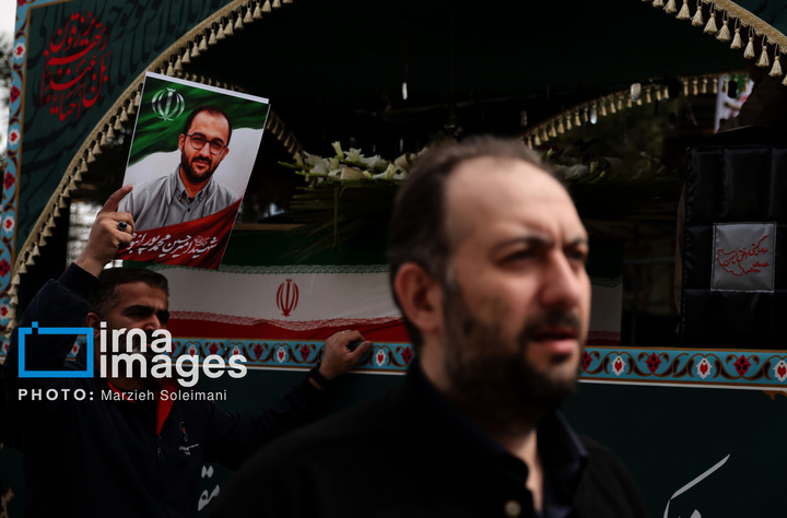 تدفین پیکر شهدای حملات آمریکا و رژیم صهیونیستی در بهشت زهرا (س)