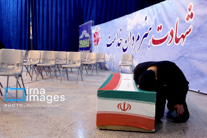 تدفین پیکر شهدای حملات آمریکا و رژیم صهیونیستی در بهشت زهرا (س)