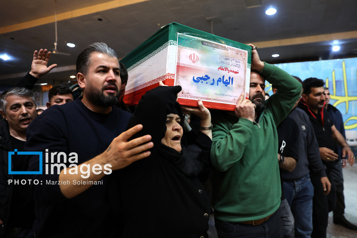 تدفین پیکر شهدای حملات آمریکا و رژیم صهیونیستی در بهشت زهرا (س)