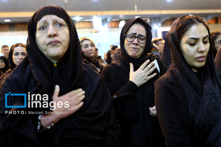 تدفین پیکر شهدای حملات آمریکا و رژیم صهیونیستی در بهشت زهرا (س)