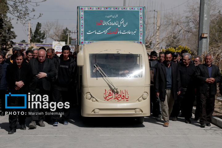 تدفین پیکر شهدای حملات آمریکا و رژیم صهیونیستی در بهشت زهرا (س)