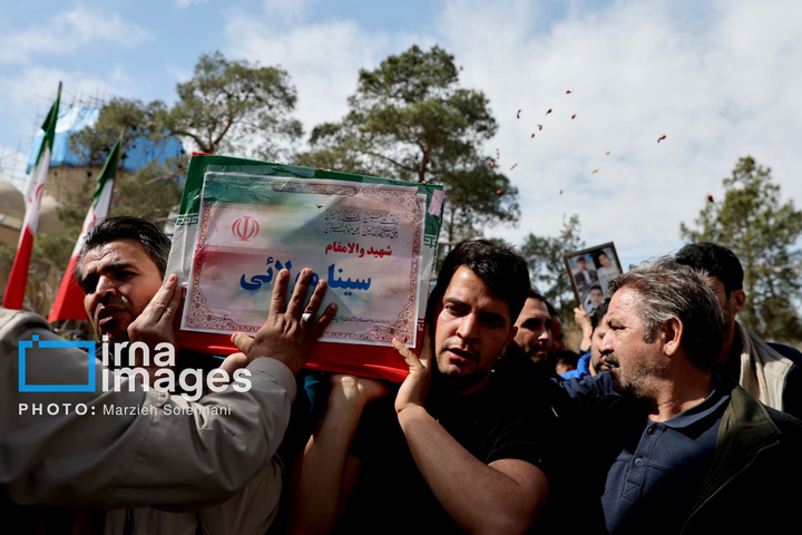 تدفین پیکر شهدای حملات آمریکا و رژیم صهیونیستی در بهشت زهرا (س)