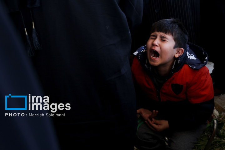 تدفین پیکر شهدای حملات آمریکا و رژیم صهیونیستی در بهشت زهرا (س)