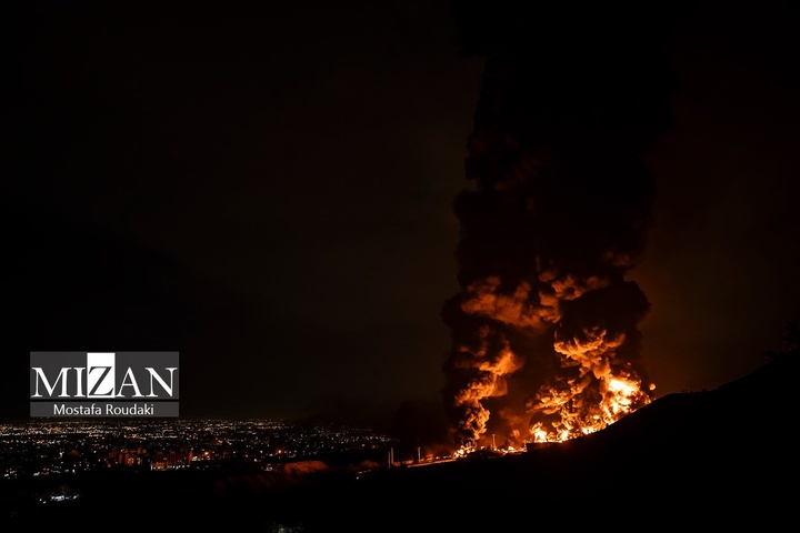 حملات هوایی آمریکا و رژیم صهیونیستی به انبار نفت شهران